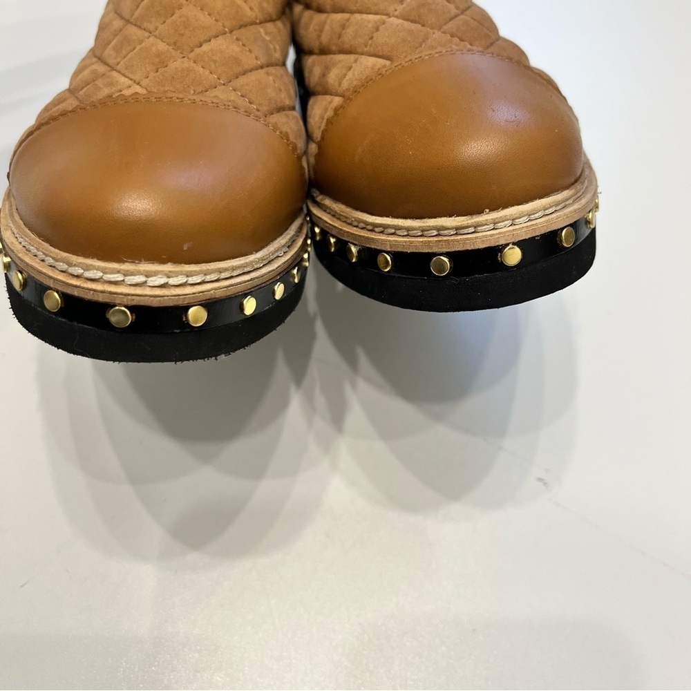 Free People Atlas Chelsea boot quilted camel NWT size 36 - Picture 4 of 9